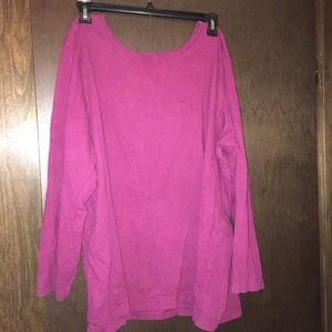 Long sleeve cotton T-shirt